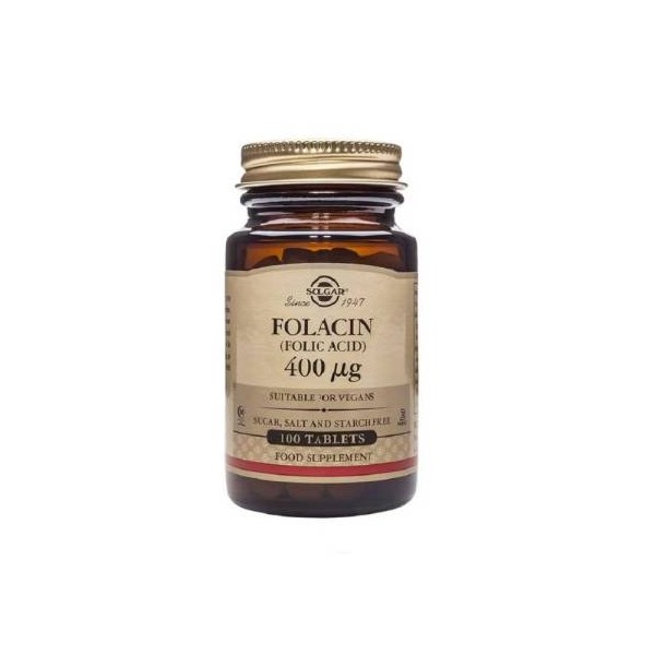Solgar Folacin Acido Folico 400 Mcg 100 Comp Solgar Folacin Acido Folico 400 Mcg 100 Comp